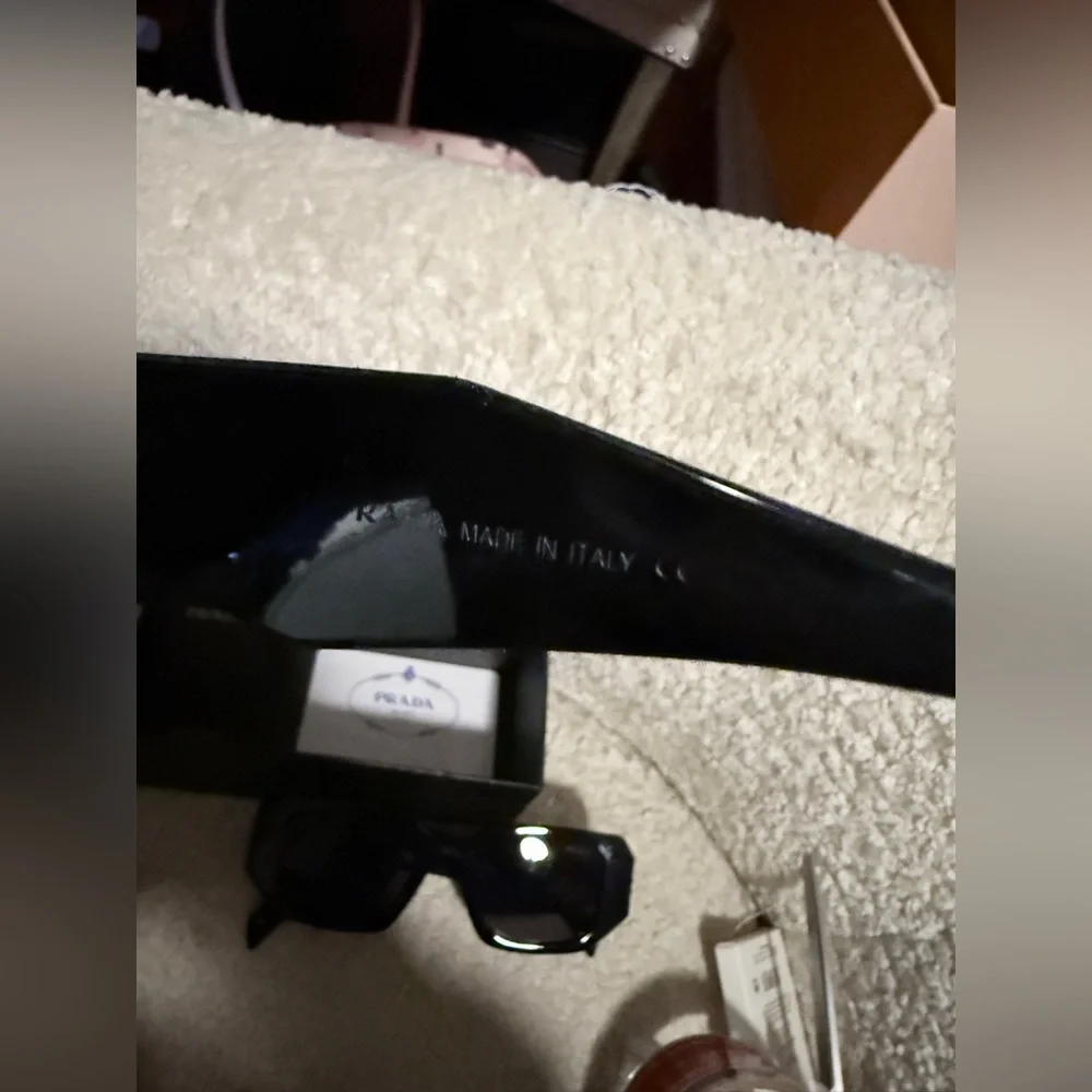 Prada Black Designer Sunglasses with case - Picture 7 of 8